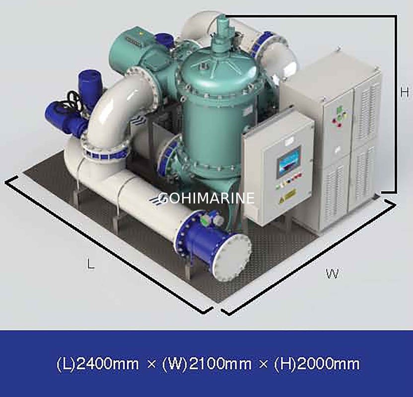IACS Approved IMO MEPC.279(70) Standard 3000m3/h Marine Ballast Water Management System BWS